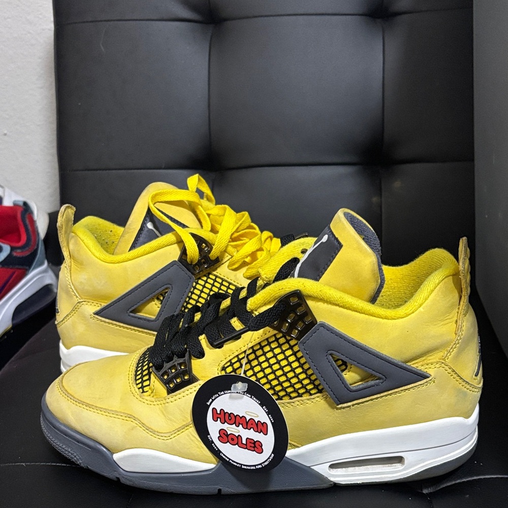 Jordan Yellow and Gray Sneakers